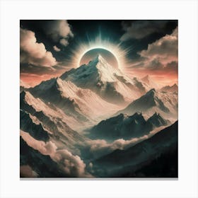 Mountains In The Sky Canvas Print