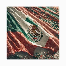 Flag Of Mexico 4 Canvas Print