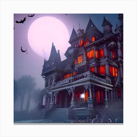 Haunted House Canvas Print