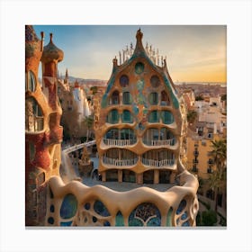Structures Inspired By Gaudi 1 Canvas Print