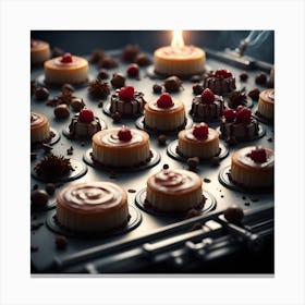 Desserts On A Tray Canvas Print