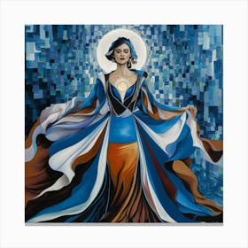 'The Blue Woman' Canvas Print