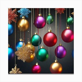 Christmas Ornaments 128 Canvas Print