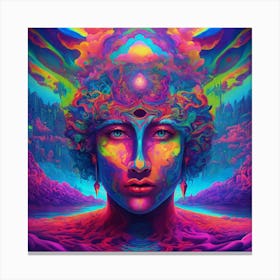 Distorted Psychedelic And Trippy Motivation Canvas Print