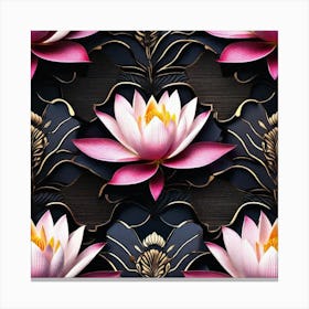 Lotus Flower Wallpaper 10 Canvas Print