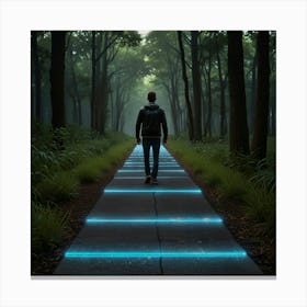 Path In The Woods Canvas Print