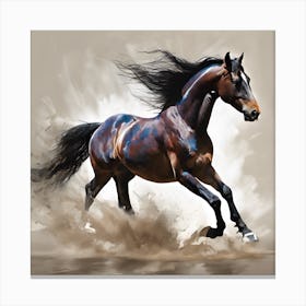 Horse Galloping #4Art Print Canvas Print