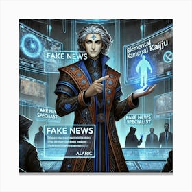 Alaric Fake News Specialist Canvas Print