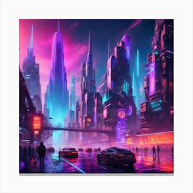 Futuristic City 26 Canvas Print