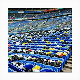 Stadium Full Of Garbage 5 Canvas Print