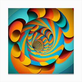 Spiral Art Canvas Print