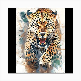 Leopard Painting Canvas Print