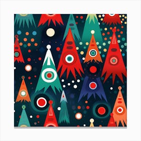 Christmas tree abstract art Canvas Print