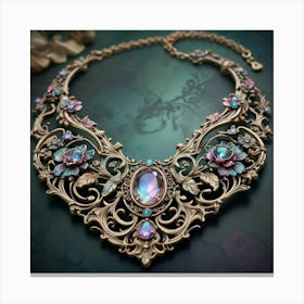 Gothic Necklace Canvas Print