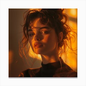 Portrait Of A Girl Canvas Print