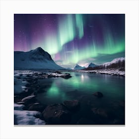 Aurora Borealis Northern Lights Canvas Print