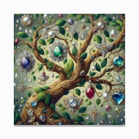 Tree Of Jewels Canvas Print