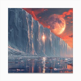 Ice Cliffs Canvas Print