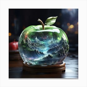 Apple In The Sky Canvas Print