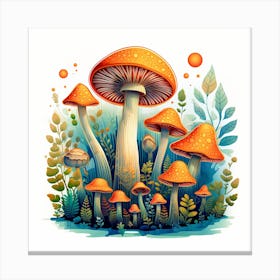 Mushroom Forest 13 Canvas Print