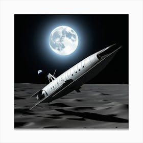 Nave Espacial Volviende A Base Canvas Print