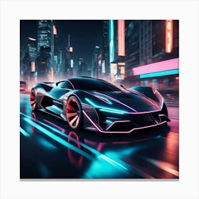 Futuristic Car 6 Canvas Print