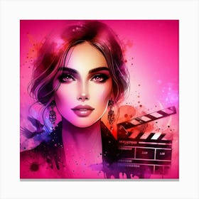 A stylish lady 1 Canvas Print