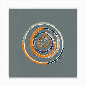 Design Of Professional Logo Featuring Two Hoops In Canvas Print