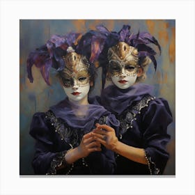 Carnival Masks Canvas Print