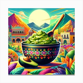 Mexican Guacamole Canvas Print