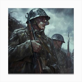 Wwii Soldiers Canvas Print