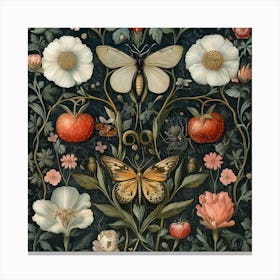 Flora And Fauna Art Canvas Print