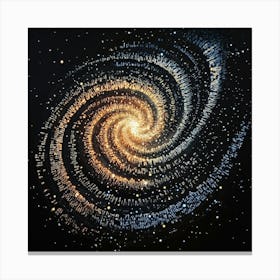 Galaxy Background Star Canvas Print