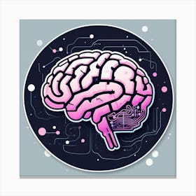 Brain With Circuit Board 7 Canvas Print