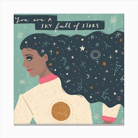 You Are A Sky Full Of Stars 1 Canvas Print