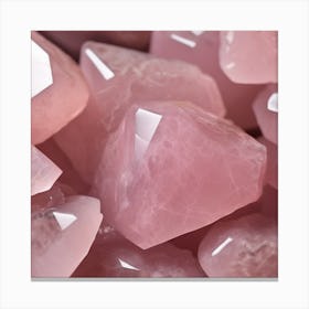 Pink Rose Quartz Canvas Print