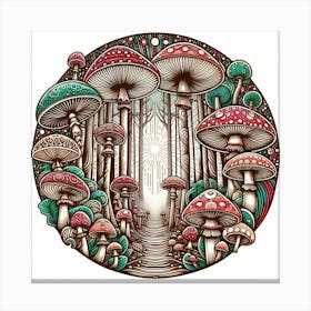 Magic Mushrooms Canvas Print