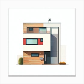 Modern House 5 Canvas Print
