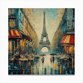 Rainy Day In Paris Canvas Print