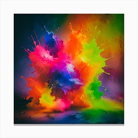 Colorful Explosion Canvas Print