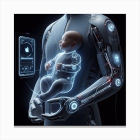 Android Baby Canvas Print