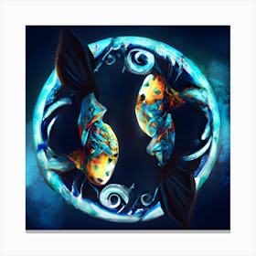 Tribal Pisces Canvas Print