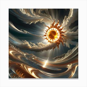 Golden Sun 18 Canvas Print