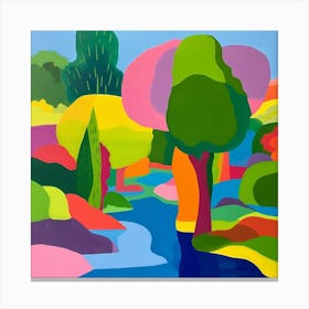 Abstract Park Collection Battersea Park London 2 Canvas Print