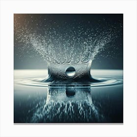 Water Splash 6 Canvas Print