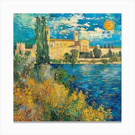 Van Gogh Style. Papal Palace of Avignon Series. 1 Canvas Print