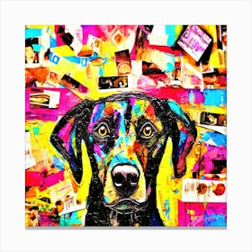 Dog Gone It - Dog's Face Canvas Print