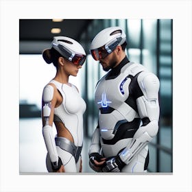 Futuristic Couple 47 Canvas Print