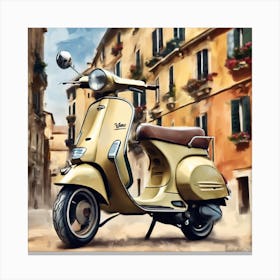 Italian Scooter Vespa 1 Canvas Print