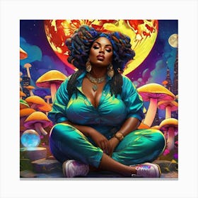 Mushroom Woman Canvas Print